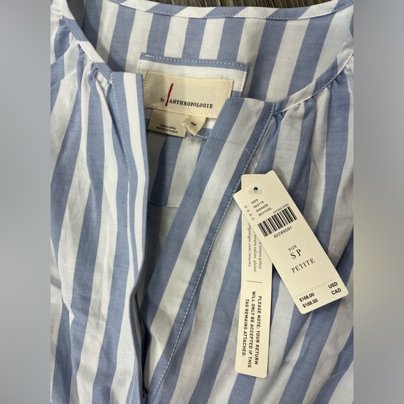 NWT Anthropologie blue and white striped Somerset maxi dress - Picture 3 of 3